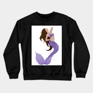 Purple Mermaid Crewneck Sweatshirt